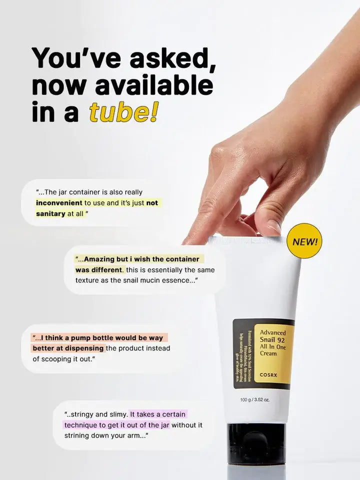 COSRX Advanced Snail 92 All in one Cream Moisturizer