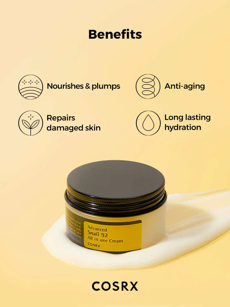 COSRX Advanced Snail 92 All in one Cream Moisturizer