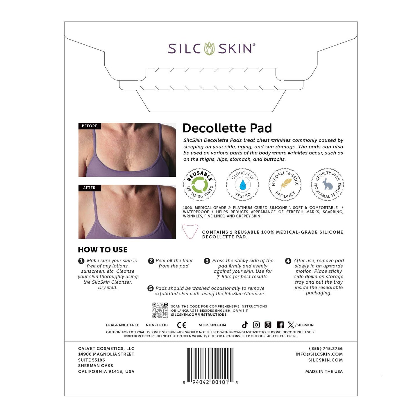 SilcSkin Decollette Pads