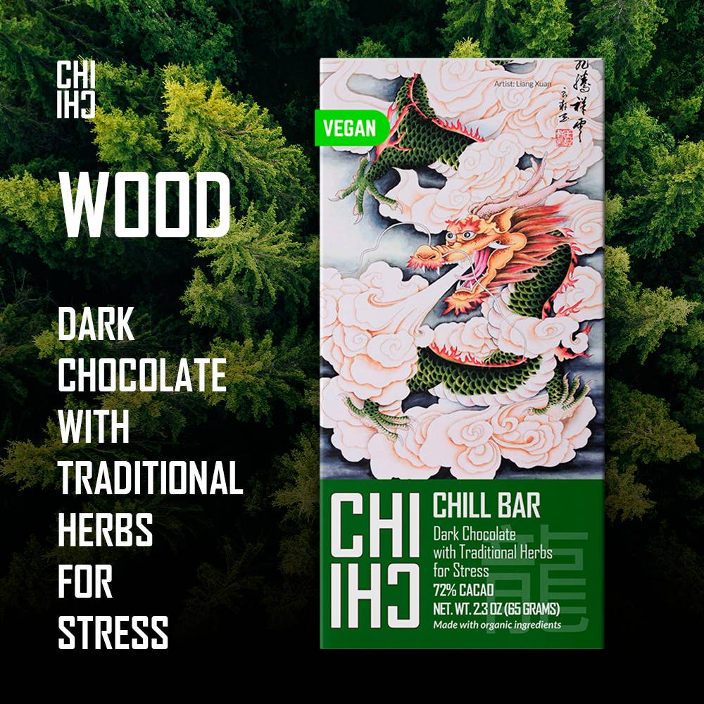 CHILL Bars Pack (10 bars total) Vegan Herbal Chocolate Bars