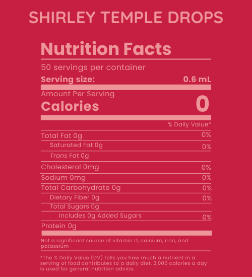 Shirley Temple Drops, Natural Flavor, 1 oz, 50 Servings